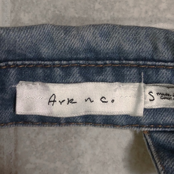 ARK NC. DENIM VEST WITH OPEN BACK AND TIES - Picture 5 of 6